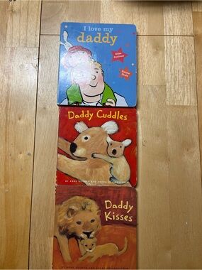 Set of 3 Daddy Board Books - I Love My Daddy, Daddy Cuddles, Daddy Kisses